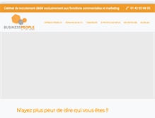 Tablet Screenshot of businesspeople.fr